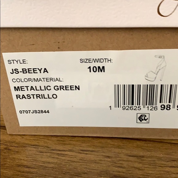 Green metallic heel 10 - Picture 6 of 6